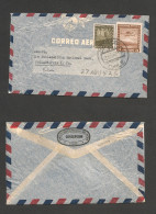 CHILE. Chile - Cover - 1952 Concepcion To USA Pha Air Mult Fkd Env $3,80 Rate. Fine. Ex-Prof West UK Airmails Coll.- . E - Cile