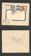 CHILE. Chile - Cover - 1951Ex- 28 May Stgo To USA Pha Registr Iar Mult Fkd Env Via NY Rate 12,20$. Prof West UK Airmails - Cile