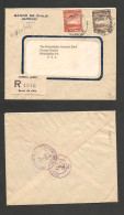 CHILE. Chile - Cover - 1951 6 Febr Stgo To USA Pha Registr Banco De Chile Label Mult Fkd Env $9 Pesos Rate . Ex-Prof Wes - Cile