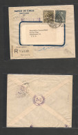 CHILE. Chile - Cover - 1946 My 29 Stgo To USA Registr Mult Fkd Env Pangra + Panamerican Via Miami.Ex-Prof West UK Airmai - Cile