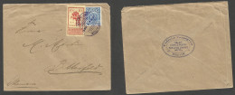 BOLIVIA. 1926 (16 May) Concepcion - Germany, Bitterfeld. Multifkd Env Incl Inmortal / Republica Cent, Violet Cds. Fine. - Bolivien