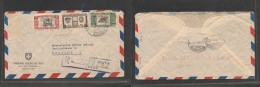 BOLIVIA. Bolivia Cover - 1958 La Paz Swiss Consular Ail To Switz Zurich Registr Air Mult Fkd Env R-cachet++, Fine - Bolivie