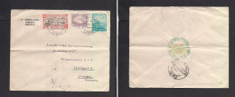 BOLIVIA. 1951 (3 Abr) Sorata - Germany, Stuttgart. Multifkd Env Via La Paz. Nice Condition. - Bolivien