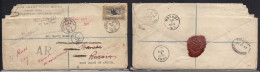 BELGIAN CONGO. 1919 (10 Oct) Coquilhatville - Liberia, Monrovia, Fwded Chris Congo Mission Single 1 Fr Registered AR Fkd - Andere & Zonder Classificatie