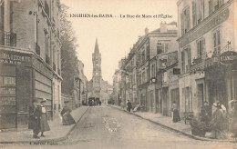 Enghien Les Bains * La Rue De Mora * Boucherie De L'église LANGLOIS * Commerces Magasins - Enghien Les Bains