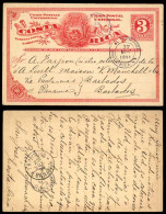 COSTA RICA. 1894. San Jose / 3c.card To BARBADOS! Via Colon. Superb Caribbean Destination In Excellent Condition. XF. - Costa Rica