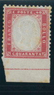 P2715 C - ITALIA REGNO SASSONE 3 I , NON DENTELLATO IN BASSO CON LINEA DI BORDO DI FOGLIO. GOMMA INTEGRA!!!!!! - Mint/hinged