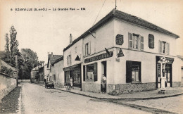 ézanville * La Grande Rue Du Village * Café Débit De Tabac Tabacs De La Mairie * Pompe à Essence - Ezanville