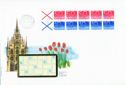 Niederlande- Markenheftchen- Schmuck FDC, 16. März 1982 - Selten Angeboten - FDC