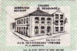 Dutch Matchbox Label, Yerseke - Zeeland, H.O.R Oesterbeurs - Restaurant, Ph. Av. Opbergen, Holland, Netherlands - Boites D'allumettes - Etiquettes