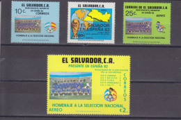 EL SALVADOR - FOOTBALL WORLD CUP SPAIN 92  - ** / MNH - Mi. 1386/9 - 1982 – Espagne