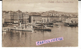 Croazia Istria Rijeka Fiume Veduta Porto E Palazzo Adria  Fine Anni 20 (f.piccolo/v.retro/viagg.) - Kroatien