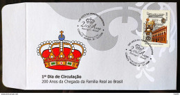 Brazil Envelope FDC 719L Arrival Of The Portuguese Royal Family To Brazil National Press 2008 - FDC
