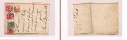 DENMARK. Cover  -. 1907 Kph Stat Wrapper + 4 Adtls To Gand Belgium. Easy Deal. - Sonstige & Ohne Zuordnung