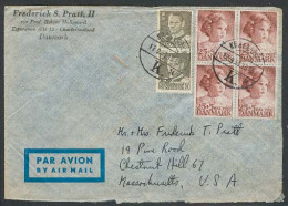 DENMARK. 1953. Charlottenhund - USA. Multifkd Air Env. - Sonstige & Ohne Zuordnung