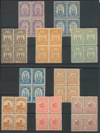 DENMARK. C.1900. Local 10 Diff Blocks Of Four Mint Stamps, Telegraph Stamps. Nice Group. VF. - Sonstige & Ohne Zuordnung
