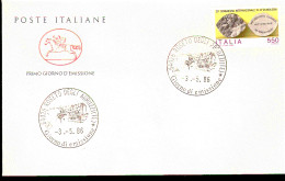 1986 BUSTA CON ANNULLO FDC 25° Congresso Internazionale Di Oftalmologia. - Médecine