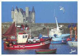 FRANCE -  La Presqu'ile De Quiberon - Le Château De Beg Er Lan - Des Bateaux - Carte Postale Ancienne - Quiberon