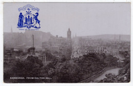 EDINBURGH From Carlton Hill - Tuck Silverette 1559 - Embossed Crest - Midlothian/ Edinburgh