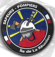 Ecusson PVC SAPEURS POMPIERS ILE DE LA REUNION FRANCE - Firemen