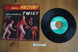 JOHNNY HALLYDAY  VIENS DANSER LE TWIST EP 1961 VARIANTE LANGUETTE - 45 Rpm - Maxi-Singles