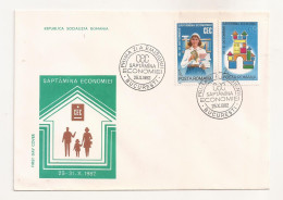 P1 Plic FDC ROMANIA - Prima Zi A Emisiunii - Saptamana Economiei CEC - First Day Cover , Uncirculated 1982 - FDC