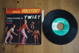 JOHNNY HALLYDAY  VIENS DANSER LE TWIST EP 1961 VARIANTE LANGUETTE - 45 Rpm - Maxi-Single