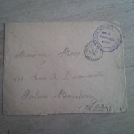 LETTRE SERVICE POSTAL ARMEES POUR PARIS 28E REGIMENT TERRITORIAL - Covers & Documents