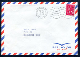 RC 27218 MARTINIQUE 1971 - 972 FORT DE FRANCE MESSAGERIE LETTRE DE LAMENTIN OBLITÉRATION MÉCANIQUE SUR TYPE BEQUET - Briefe U. Dokumente