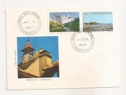 P2 Plic FDC ROMANIA - Prima Zi A Emisiunii - Obiective Turistice - First Day Cover , Uncirculated 1978 - FDC