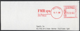 ITALIA MILANO 2000 - METER / EMA FMR FRANCO MARIA RICCI RIVISTA D'ARTE - FRAGMENT Cm 16,5x6 - Máquinas Franqueo (EMA)