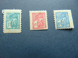 Très Beaux Timbres De Poste Enfantine De La Fin Du 19ème Siècle Représentant Le Géant Atlas - 3 Valeurs - Ongebruikt