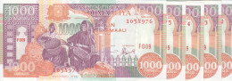 SOMALIA 1000 SHILLINGS 1996 P 37 LOT X5 UNC - Somalia