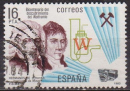 Découverte Du Wolfram - ESPAGNE - Frères Elhuyar - N° 2332 - 1983 - Usados