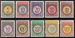 Indonesië / Indonesia 1966 Port 29/38 Postfris/MNH Tax, Due Stamp - Indonesië