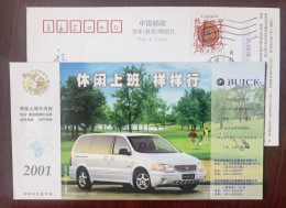 Golf Life,Car,China 2001 Buick Automobile Advertising Pre-stamped Card - Golf