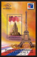 Indonesië / Indonesia 1999 Nr 1998 Postfris/MNH Wereldpostzegeltentoonstelling PHLIEXFRANCE'99 Eiffel Toren Eiffel Tower - Indonesië