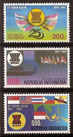 Indonesië / Indonesia 1992 Nr 1512/1514 Postfris/MNH 25e Verjaardag Van De ASEAN - Indonesië