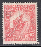 Hungary 1916  Single Stamp War Charity Stamps In Fine Used - Usati