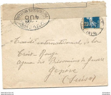 221 - 60 - Enveloppe Envoyée à La Croix Rouge Genève 1916  - Censure - Prima Guerra Mondiale