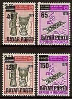 Indonesië / Indonesia 1978 Port 77/80 Postfris/MNH Tax, Due Stamp - Indonesië