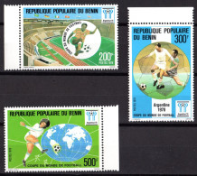 Benin 1978, Football World Cup In Argentina, 3val - 1978 – Argentine