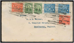 COLOMBIA. C.1926. Medellin - UK/ Manchester. Multifkd Comb Issues Env. 1c + 3c Litho (Dry Print). VF. - Colombia