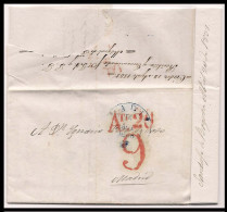 COLOMBIA. 1838 (20 April). Sante Fe De Bogota - España. Carta Cta Con Texto Encaminada Via Cadiz (14 Ago 35) Por Miguel  - Colombia