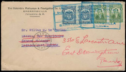 COLOMBIA. 1926. Barranquilla - Bahamas Fwded Fkd Env. Dest +. - Colombia