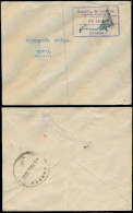 COLOMBIA. 1933 (Sept). Bisacalda / Caldas - Bogota. Fkd Bisected 10c With Date Error (1932). Arrival 1933 Bogota. - Colombia