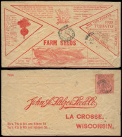 COLOMBIA. 1907. Barranquilla - USA. Farm Seeds Color Ilustrated Fkd Env. - Colombia