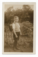 MM1193/ Junge Mit Ranzen  Schule Foto AK 1933  - Primo Giorno Di Scuola