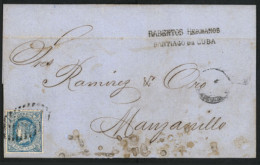 CUBA. "1867. EL. To Manzanillo. ""Rabentos Hmnos""." - Autres & Non Classés