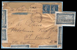 CUBA. 1923(18 Feb). Cover Posted On Train With A Rare Strike Of The Experimental T.P.P. "Mantes A Paris" Dated 18 Feb.19 - Autres & Non Classés